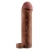 Коричневая насадка с кольцом Perfect 2 Extension with Ball Strap - 19 см. - Pipedream - в Томске купить с доставкой