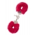 Металлические наручники с красной меховой опушкой METAL HANDCUFF WITH PLUSH RED - Dream Toys - купить с доставкой в Томске