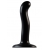 Черный фаллоимитатор-насадка Strap-On-Me P G spot Dildo size S - 16,4 см. - Strap-on-me - купить с доставкой в Томске