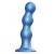 Голубая насадка Strap-On-Me Dildo Plug Balls size S - Strap-on-me - купить с доставкой в Томске