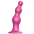 Розовая насадка Strap-On-Me Dildo Plug Beads size L - Strap-on-me - купить с доставкой в Томске