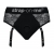Черные трусики для насадок Diva Lingerie Harness - size L - Strap-on-me - купить с доставкой в Томске
