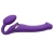Фиолетовый безремневой вибрострапон Vibrating Bendable Strap-On - size L - Strap-on-me - купить с доставкой в Томске