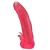 Розовая насадка для страпона с клиторальными лепестками - 18,5 см. - LOVETOY (А-Полимер) - купить с доставкой в Томске