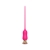 Розовый тонкий стимулятор Nipple Vibrator - 23 см. - I-MOON - купить с доставкой в Томске