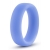 Голубое люминесцентное кольцо Silicone Glo Cock Ring - Blush Novelties - в Томске купить с доставкой