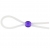 Прозрачное лассо с фиолетовой бусиной SILICONE COCK RING WITH BEAD LAVENDER - NMC - в Томске купить с доставкой