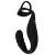 Черное эрекционное кольцо со стимуляцией промежности и анальной пробкой Cock Ring with RC Prostate Plug - Orion - в Томске купить с доставкой