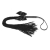 Чёрная плётка Lilly Whip Bijoux - Bijoux Indiscrets - купить с доставкой в Томске