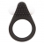 Чёрное эрекционное кольцо LIT-UP SILICONE STIMU RING 1 BLACK - Dream Toys - в Томске купить с доставкой