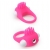 Розовое эрекционное кольцо с щеточкой LIT-UP SILICONE STIMU RING 5 - Dream Toys - в Томске купить с доставкой