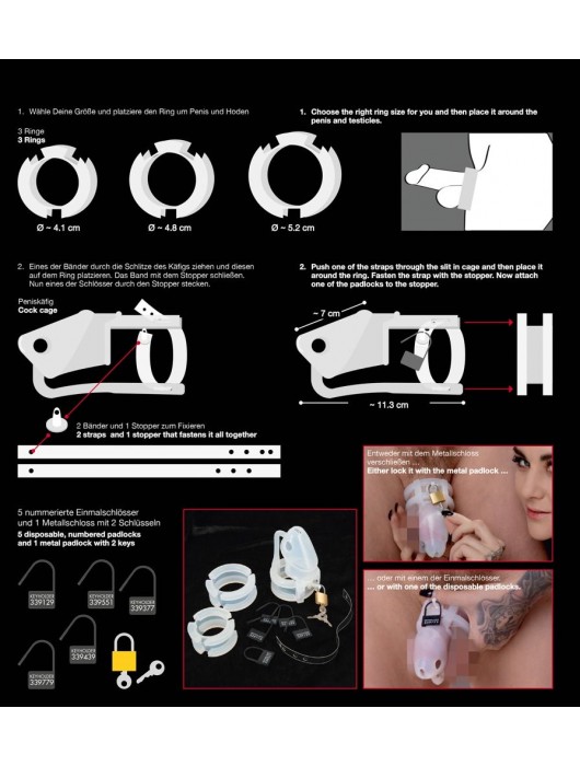 Набор для мужского пояса верности Cock Cage Set - Orion - купить с доставкой в Томске