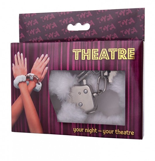 Наручники с белой меховой опушкой - ToyFa - купить с доставкой в Томске