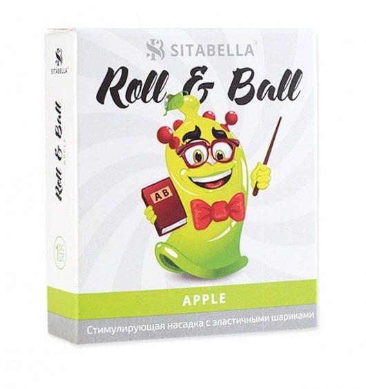Стимулирующий презерватив-насадка Roll   Ball Apple - Sitabella - купить с доставкой в Томске