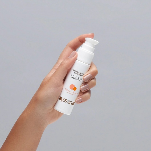 Универсальный массажный гель-смазка Allover Delicious Massage Gel с ароматом персика и аброкоса - 50 мл. - YESforLOV - купить с доставкой в Томске