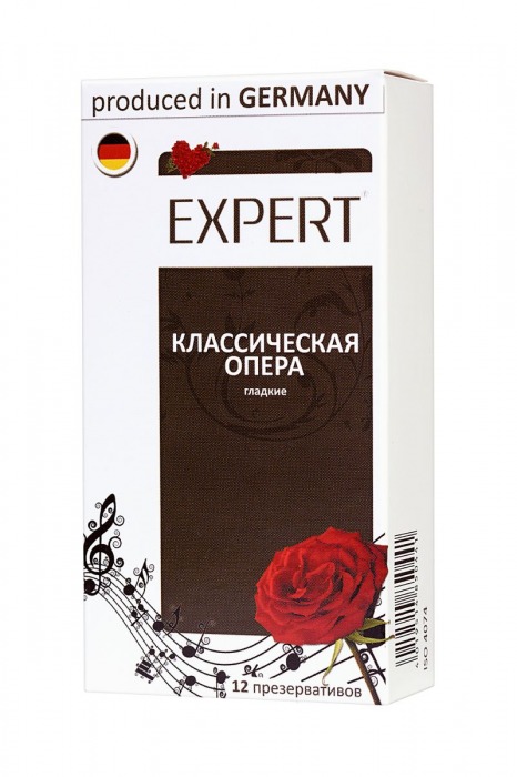 Гладкие презервативы Expert  Классическая опера  - 12 шт. - Expert - купить с доставкой в Томске