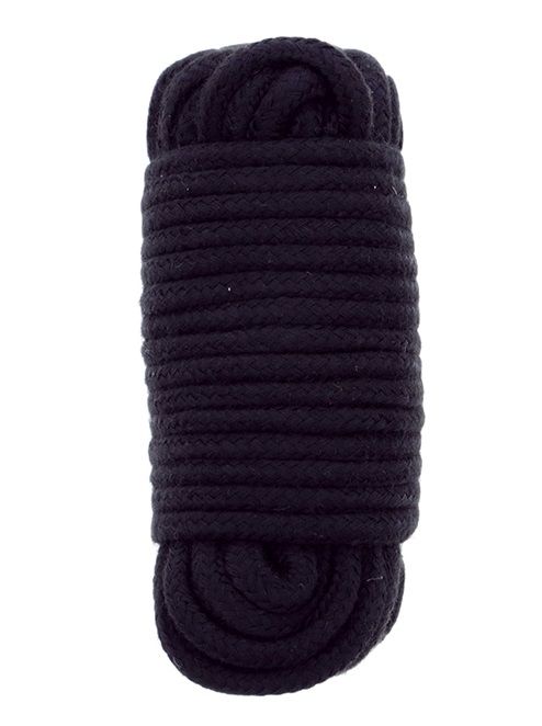 Черная веревка для связывания BONDX LOVE ROPE - 10 м. - Dream Toys - купить с доставкой в Томске