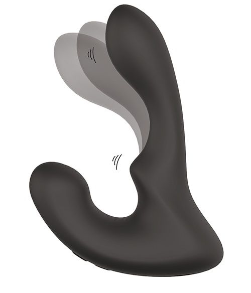 Чёрный массажер простаты с 2 моторами BOOTY ROCKER - Dream Toys - в Томске купить с доставкой