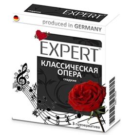 Гладкие презервативы Expert  Классическая опера  - 3 шт. - Expert - купить с доставкой в Томске