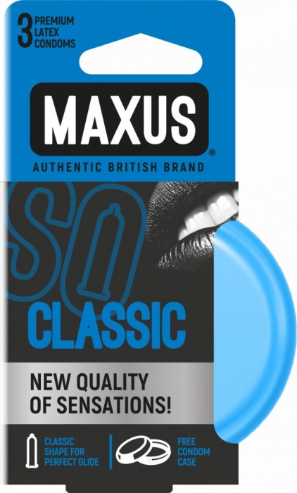 Классические презервативы в железном кейсе MAXUS Classic - 3 шт. - Maxus - купить с доставкой в Томске