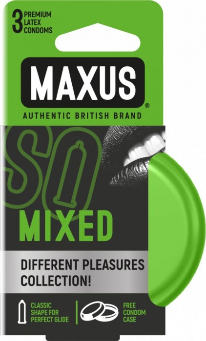 Презервативы в железном кейсе MAXUS Mixed - 3 шт. - Maxus - купить с доставкой в Томске