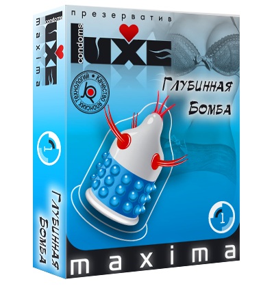 Презерватив LUXE Maxima  Глубинная бомба  - 1 шт. - Luxe - купить с доставкой в Томске