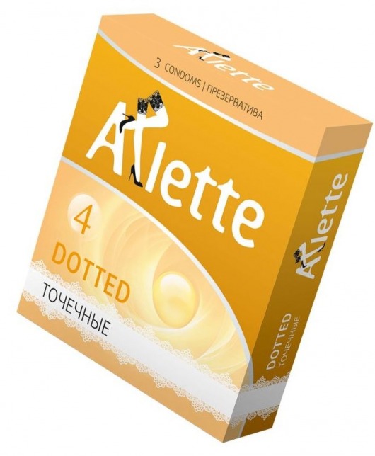 Презервативы Arlette Dotted с точечной текстурой - 3 шт. - Arlette - купить с доставкой в Томске