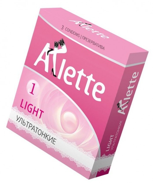 Ультратонкие презервативы Arlette Light - 3 шт. - Arlette - купить с доставкой в Томске