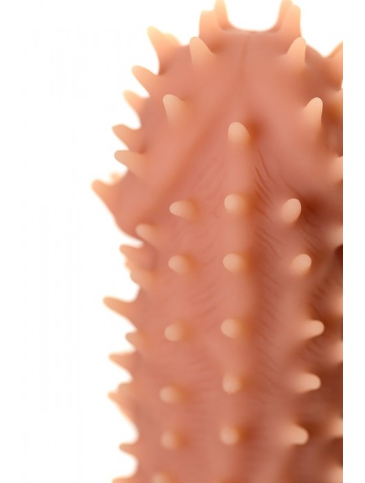 Телесная реалистичная насадка KOKOS Extreme Sleeve 07 с дополнительной стимуляцией - 12,7 см. - KOKOS - в Томске купить с доставкой