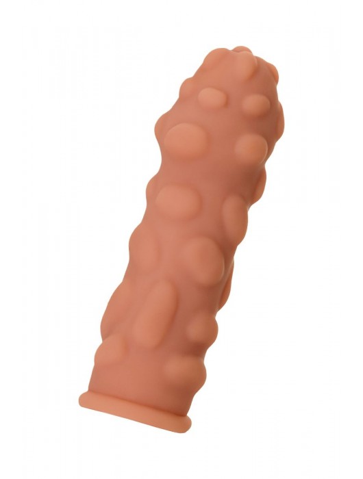 Телесная реалистичная насадка KOKOS Extreme Sleeve 11 с дополнительной стимуляцией - 12,7 см. - KOKOS - в Томске купить с доставкой