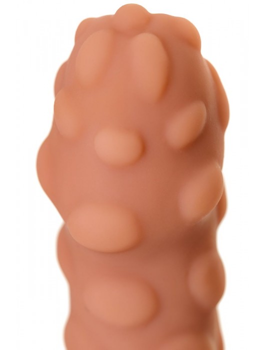 Телесная реалистичная насадка KOKOS Extreme Sleeve 11 с дополнительной стимуляцией - 12,7 см. - KOKOS - в Томске купить с доставкой