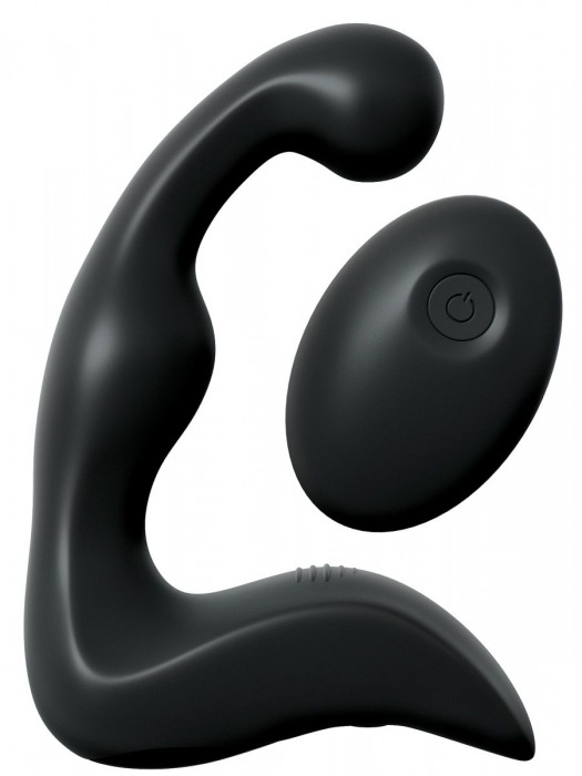 Черный вибромассажер простаты с пультом ДУ Control P-Spot Pro - Pipedream - в Томске купить с доставкой