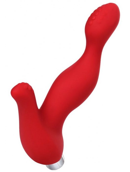 Красный силиконовый вибростимулятор простаты Proman - 12,5 см. - ToyFa - в Томске купить с доставкой