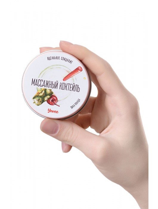 Массажная свеча «Массажный коктейль» с ароматом пина колады - 30 мл. - ToyFa - купить с доставкой в Томске