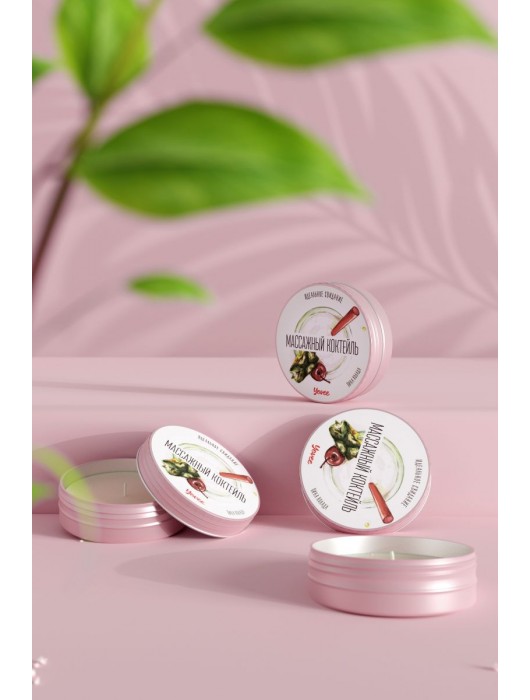 Массажная свеча «Массажный коктейль» с ароматом пина колады - 30 мл. - ToyFa - купить с доставкой в Томске