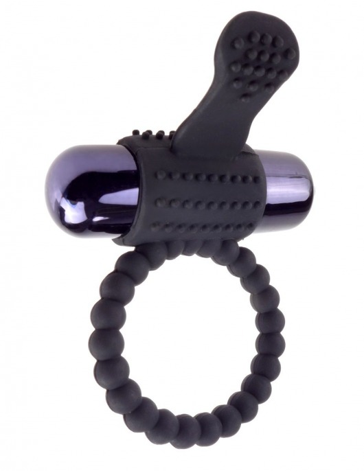 Черное эрекционное виброкольцо Vibrating Silicone Super Ring - Pipedream - в Томске купить с доставкой