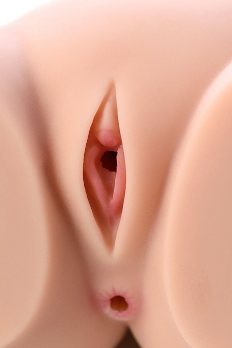 Мастурбатор-полуторс Cherry с вибрацией и двумя любовными тоннелями - KOKOS - в Томске купить с доставкой