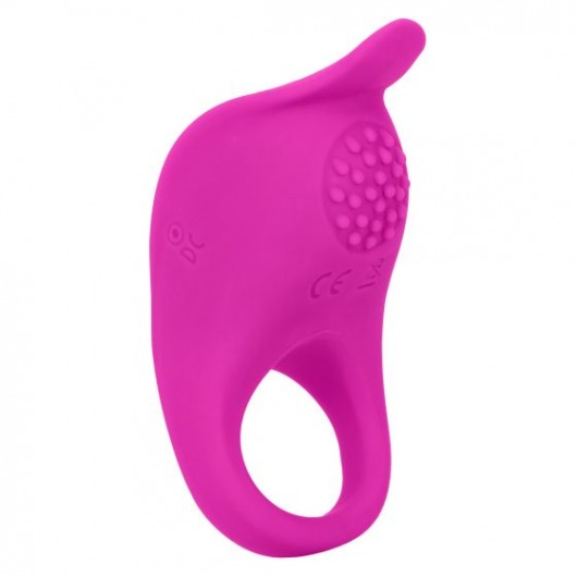 Ярко-розовое эрекционное виброкольцо Silicone Rechargeable Teasing Enhancer - California Exotic Novelties - в Томске купить с доставкой