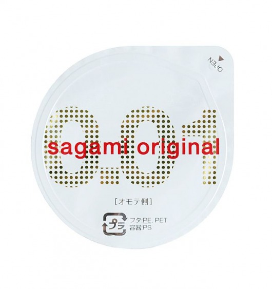 Супертонкий презерватив Sagami Original 0.01 - 1 шт. - Sagami - купить с доставкой в Томске