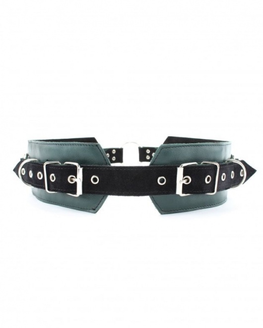 Изумрудный пояс Ladys Arsenal с колечками для крепления - БДСМ Арсенал - купить с доставкой в Томске