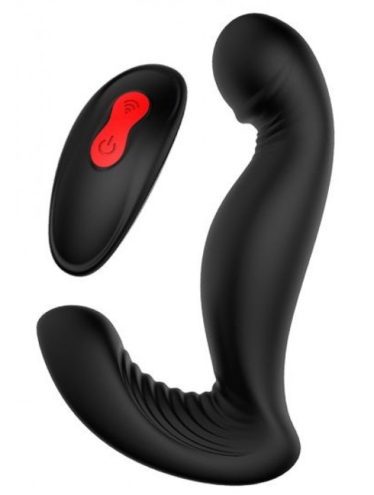 Черный вибромассажер простаты SWIRLING P-PLEASER - Dream Toys - в Томске купить с доставкой