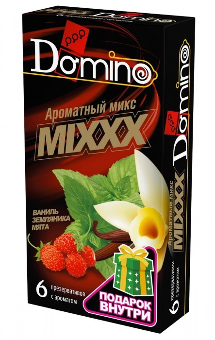 Ароматизированные презервативы DOMINO  Ароматный микс  - 6 шт. - Domino - купить с доставкой в Томске