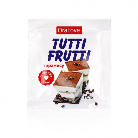 Пробник гель-смазки Tutti-frutti со вкусом тирамису - 4 гр. - Биоритм - купить с доставкой в Томске