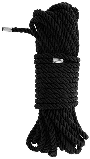 Черная веревка для бондажа BONDAGE ROPE - 10 м. - Dream Toys - купить с доставкой в Томске