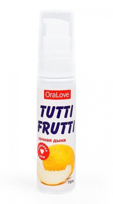 Гель-смазка Tutti-frutti со вкусом сочной дыни - 30 гр. - Биоритм - купить с доставкой в Томске