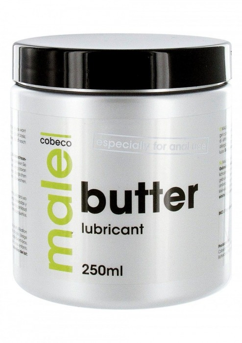 Анальный лубрикант MALE Cobeco Butter Lubricant - 250 мл. - Cobeco - купить с доставкой в Томске