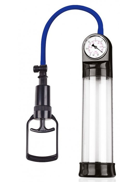 Прозрачная вакуумная помпа Sex Expert с манометром - Sex Expert - в Томске купить с доставкой