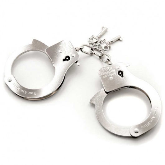 Металлические наручники Metal Handcuffs - Fifty Shades of Grey - купить с доставкой в Томске