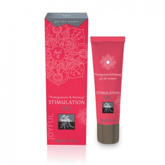 Возбуждающий интимный гель для двоих STIMULATION GEL Pomegranate   Nutmeg - 30 мл. - Shiatsu - купить с доставкой в Томске