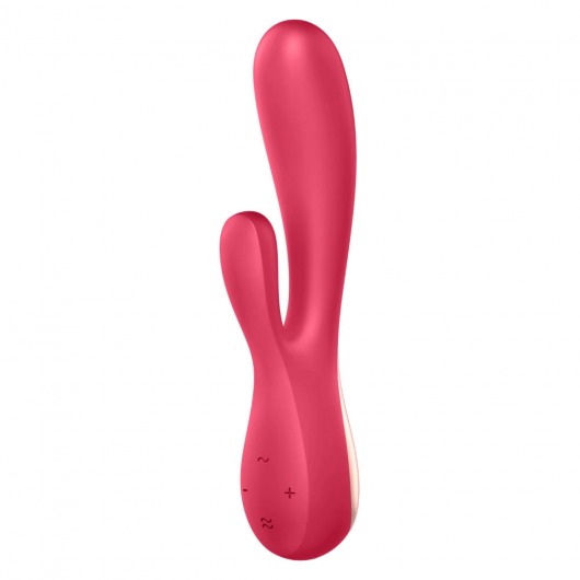 Красный вибратор-кролик Satisfyer Mono Flex с управлением через приложение - 20,4 см. - Satisfyer купить в Томске с доставкой в Orgasmix.ru Красный вибратор-кролик Satisfyer Mono Flex с управлением через приложение - 20,4 см. - Satisfyer